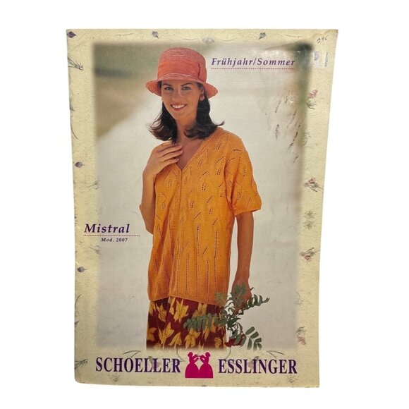 Schoeller Esslinger Knitting Pattern Book Sweaters Spring Summer Collection 1997 - Picture 1 of 3